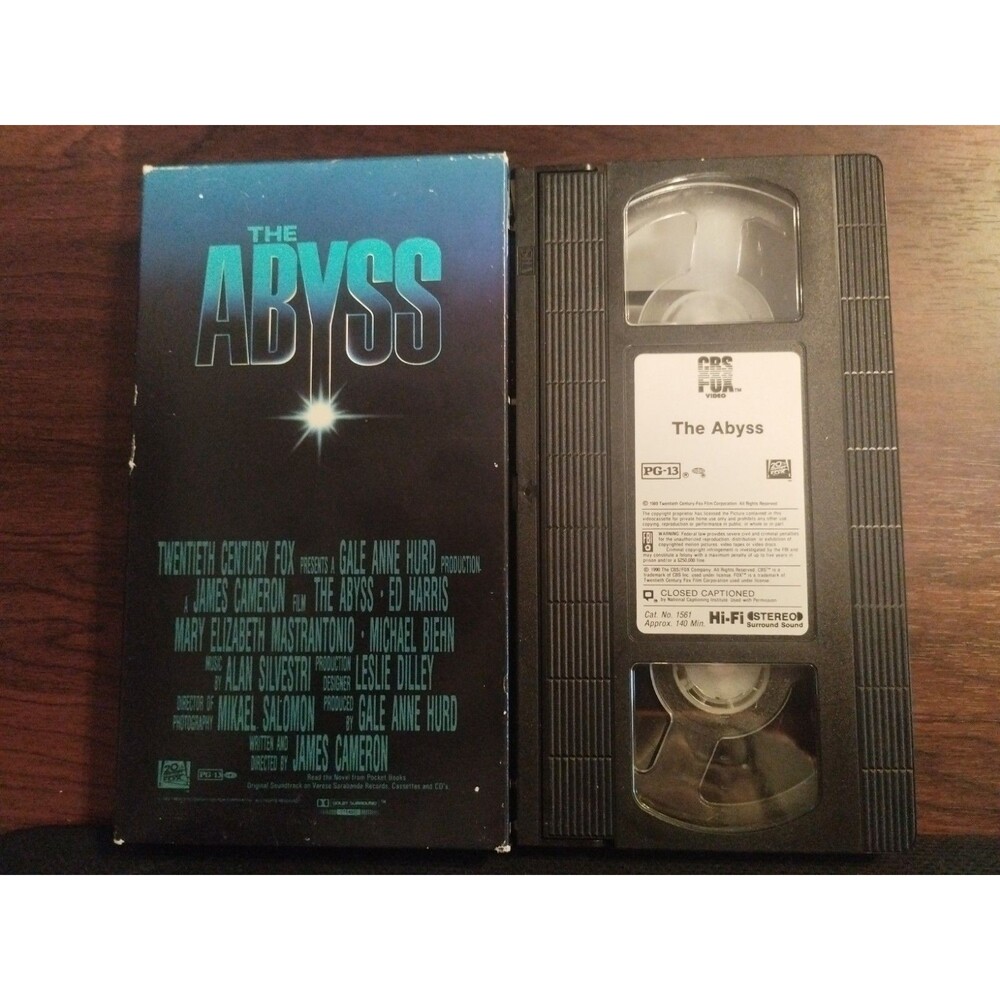 The Abyss VHS Ed Harris Sci-fi Action Alien Thriller James Cameron